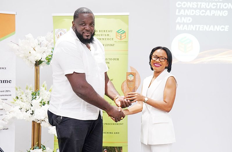 Oneidge Walrond, Minister of Tourism, Industry and Commerce, applauded the accomplishments of small-business owners, and assured them of the government’s commitment to fostering growth and innovation within the sector