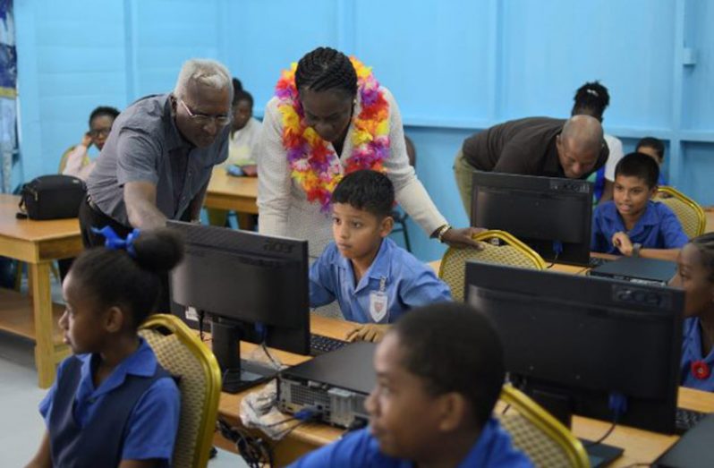 Some of the smart classrooms established in Guyana (DPI photo)
