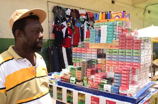 Felix ‘Stumpy’ Hope has been plying his cigarette trade for 27 years and is concerned about the impacts of the tobacco legislation