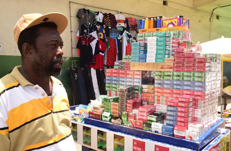 Felix ‘Stumpy’ Hope has been plying his cigarette trade for 27 years and is concerned about the impacts of the tobacco legislation