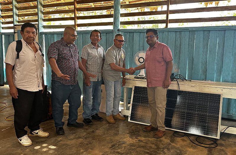 In what was dubbed a momentous occasion, residents of Orealla and Siparuta witnessed the fulfillment of a promise made by President, Dr. Irfaan Ali, as a total of 309 solar panels were handed over to the communities on Saturday