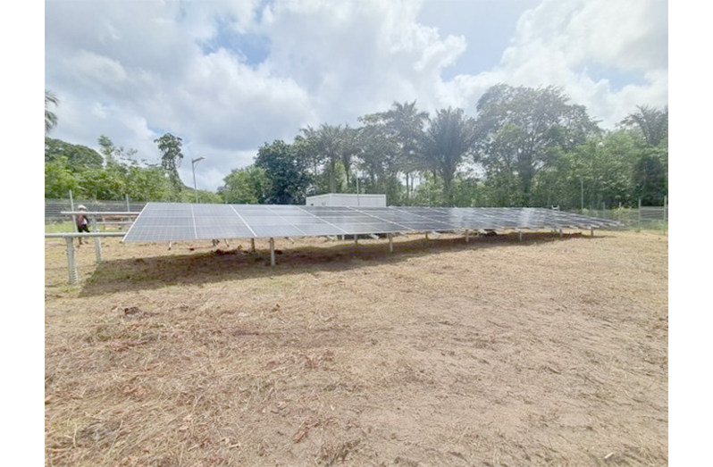 Solar grid in Whitewater Village