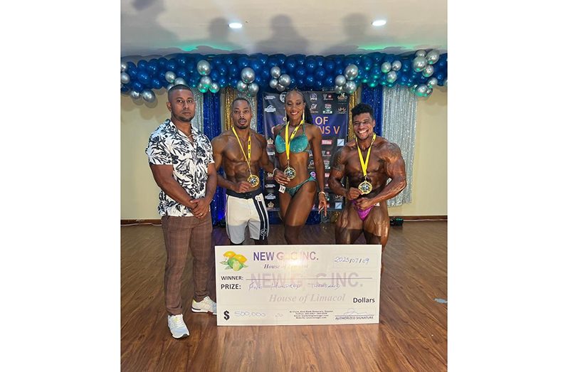 From left, organiser Videsh Sookram, Emmerson Campbell, Charelle Mayer and Darious Ramsammy