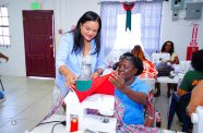 Human Services and Social Security Minister, Vindhya Persaud, viewed the participants’ work and heard about their progress in the programme