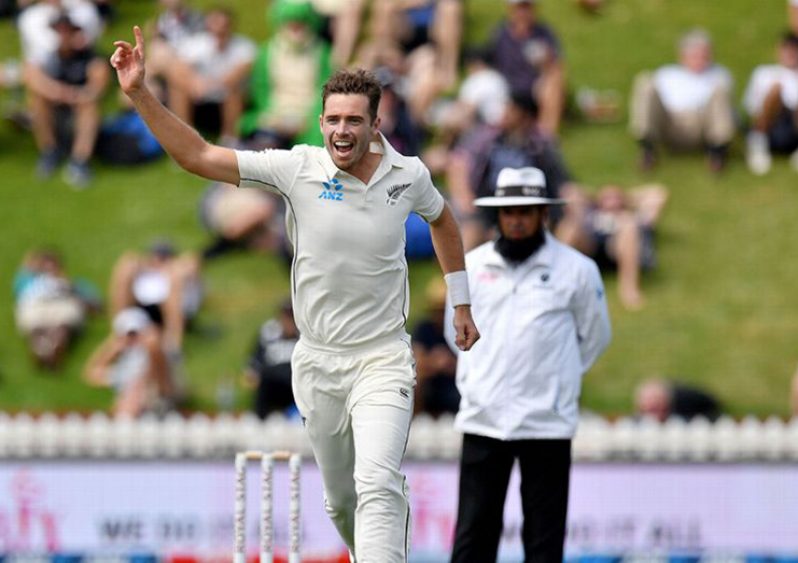 Tim Southee celebrates a wicket (AFP)