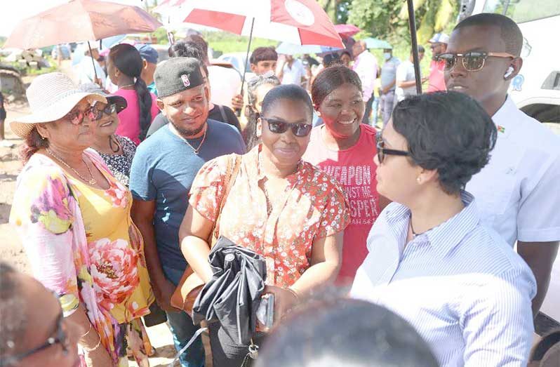 More than 250 families recently allocated residential lots in the Hogstye Housing Development in Black Bush Polder took part in a virtual engagement session hosted by Minister within the Ministry of Housing and Water, Susan Rodrigues