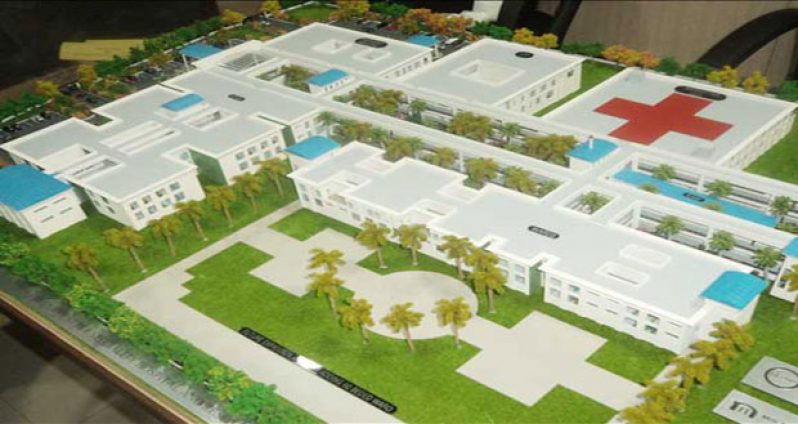 An artist’s impression of the Specialty Hospital. The project has been put on the back burner