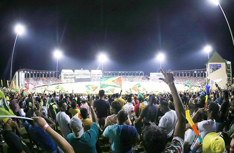 The Guyana Amazon Warriors fans were ballistic throughout the entire night in support of their team.