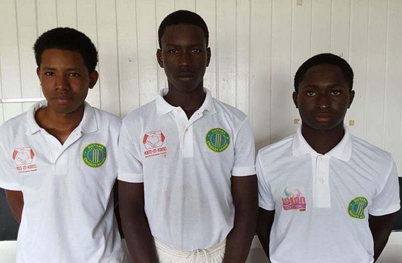 (From left): Keith Simpson, Kevin Sinclair and Deon Sinclair