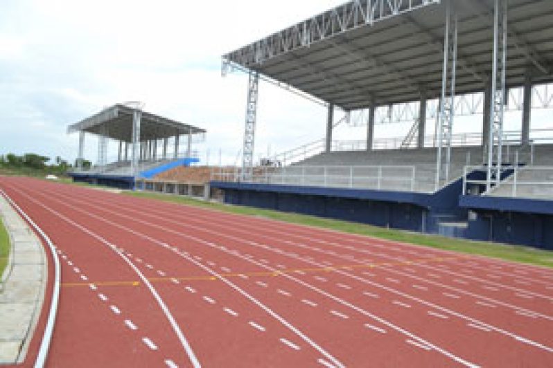 A section of the synthetic track at Leonora