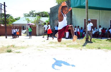 Shamesh Douglas from Mocha Arcadia Primary; Long Jump, Under 8