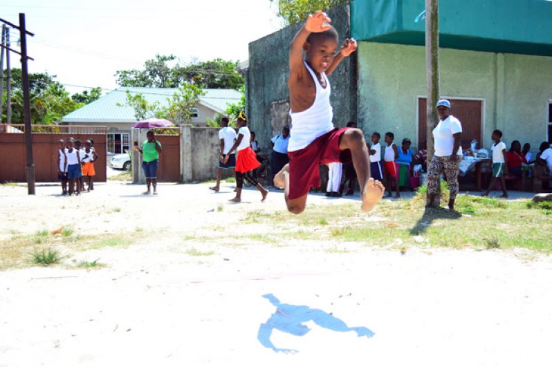 Shamesh Douglas from Mocha Arcadia Primary; Long Jump, Under 8