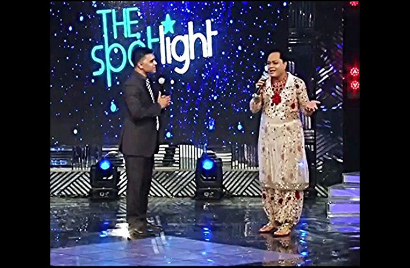 The Spotlight host, Faizal Khan (left) with TV personality and guest judge, Joel Ghansham