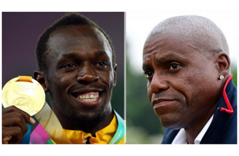 Usain Bolt and carl Lewis