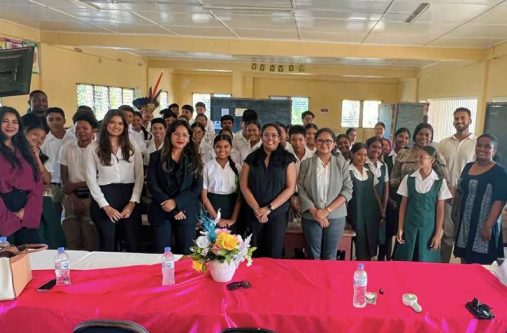 Participants of the transformative career development session for students of the St. Cuthbert’s Secondary School