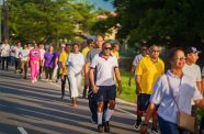 St. Sidwell’s Anglican Church launched a year-long series of commemorative events with a community fitness walk on Saturday