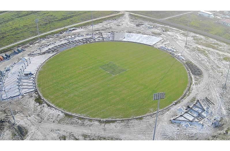 An aerial view of the Palmyra Stadium