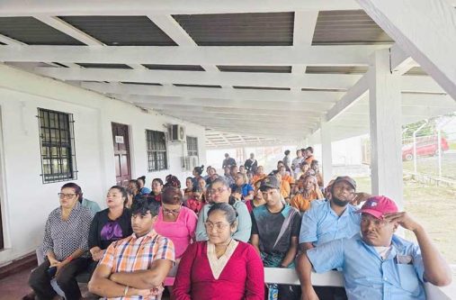 Some of the staff members at the Suddie Public Hospital