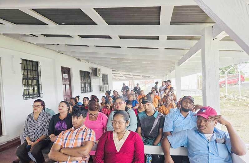 Some of the staff members at the Suddie Public Hospital