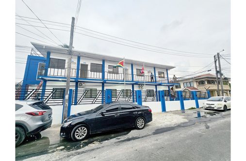 The newly rebuilt Kitty Police Station