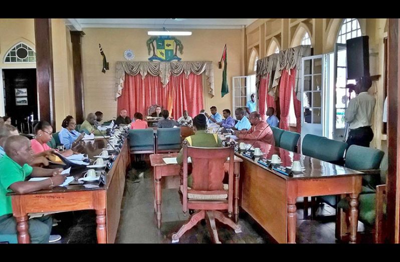 Roughly half of the total number of city councillors were absent when the statutory meeting convened on Monday.