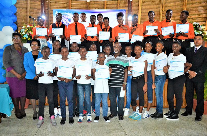 The participants of the 2017 Republic Bank Start Pan Minors Music Literacy Programme