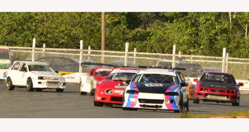 Stefan Jeffrey leads the Group 3 pack. (Adrian Narine photo)