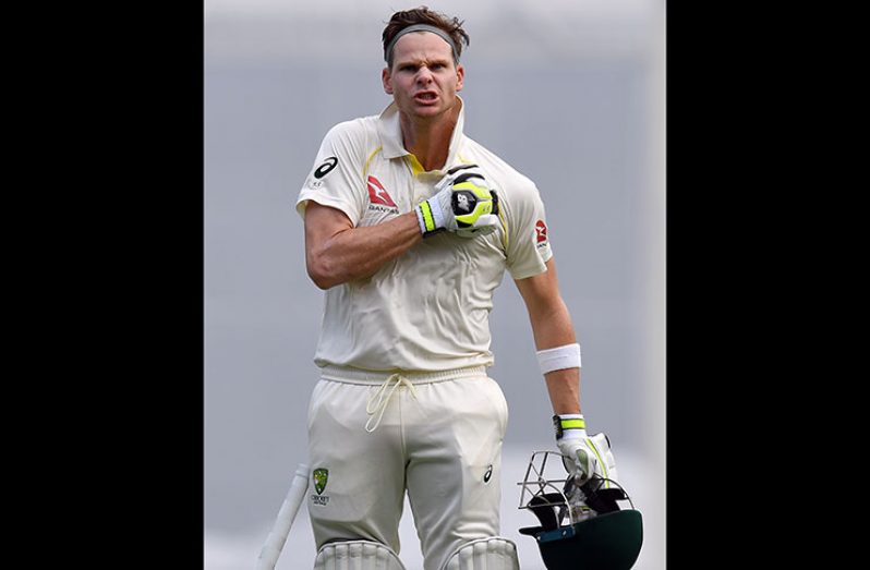 Steve Smith produced a masterclass for his 21st Test ton, his slowest in terms of balls faced. ©Saeed Khan/AFP/Getty Images)