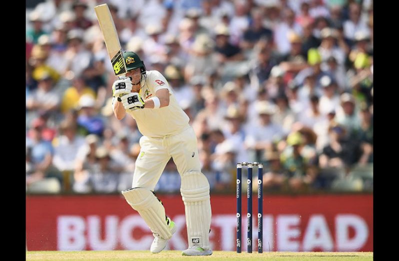 Skipper Steve Smith stays unbeaten on 92 to drive Australia to 3 for 203 at stumps on day two.