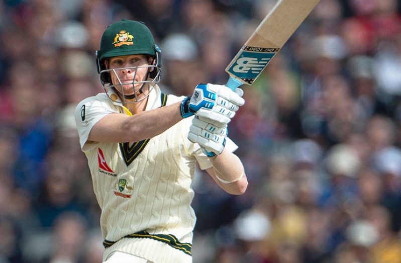 Steve Smith played the short ball comfortably in his unbeaten 60. // Getty