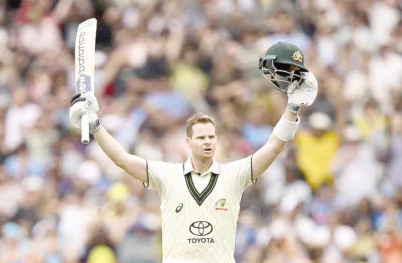 Steven Smith brought up his second straight Test century (Getty Images)