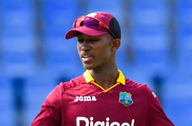 West Indies Under-19 captain Emmanuel Stewart