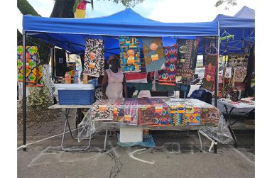 Evelyn Stewart, vendor at Main Street Avenue, Georgetown