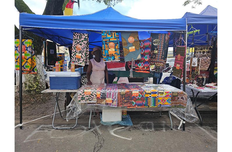 Evelyn Stewart, vendor at Main Street Avenue, Georgetown