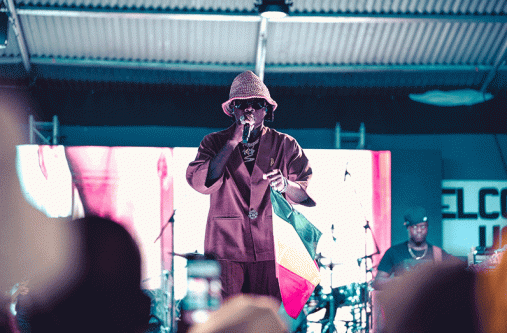 Stonebwoy’ performing at the National Park (Oneil’s Photography)