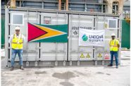 Guyana announced the arrival of BESS Friday at the John Fernandes wharf