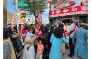 A gathering at that naming of the street in New York