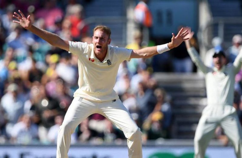 Pacer Stuart Broad dismissed aussie opener David Warner seven times in 10 innings.