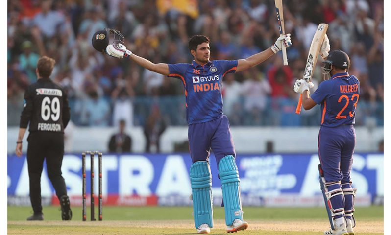 Subman Gill becomes the youngest men's double-centurion in ODIs
