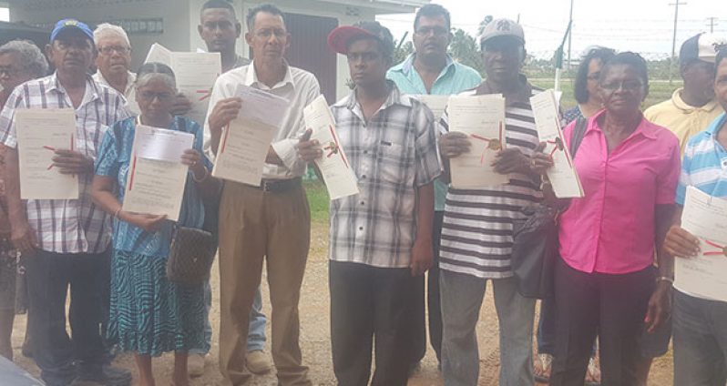 Some of the successful applicants who received their leases