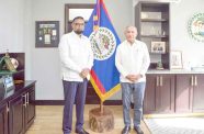 President Dr Irfaan Ali and Prime Minister of Belize, John Briceño