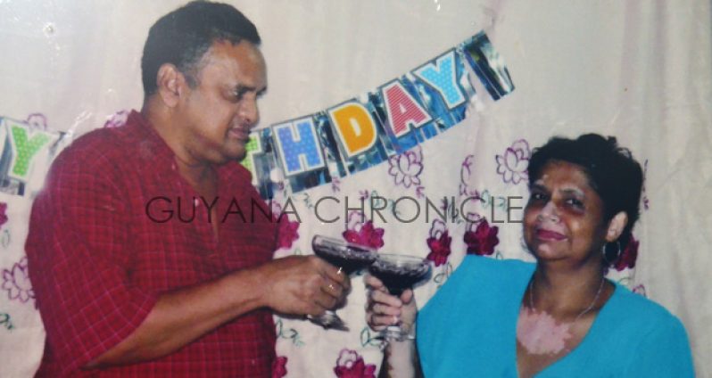 Fazil Ali Mohamed and his wife Bibi Shakilah Mohamed in happier times