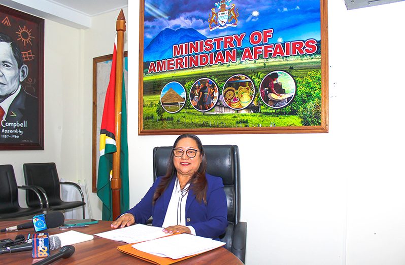 : The Minister of Amerindian Affairs, Pauline Sukhai