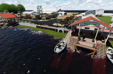 A digital depiction of the completed stelling