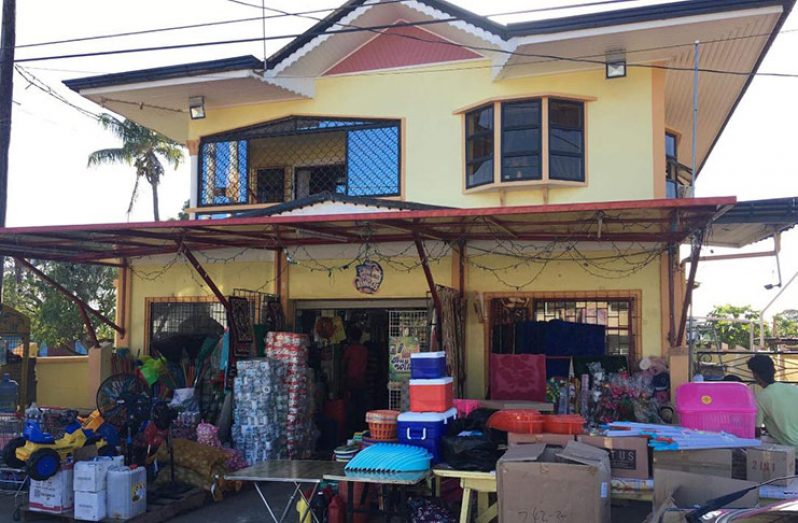 The D. Singh and Son Supermarket that was robbed on Saturday evening
