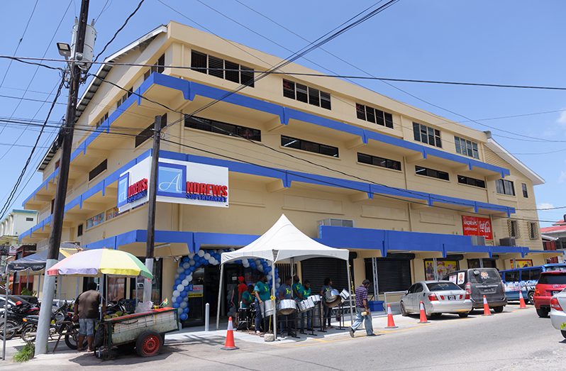 The brand new location of Andrews Supermarket, where Nigel’s Supermarket once stood (Delano Williams photo)