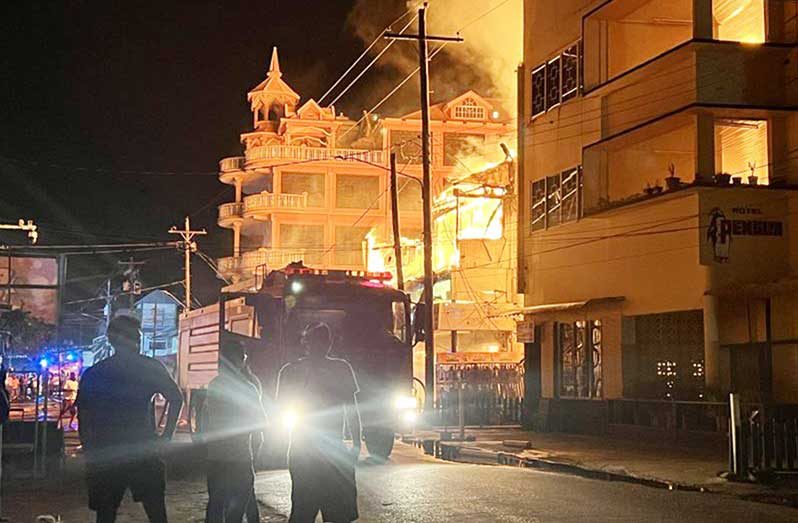 The fire that gutted the well-known Bob and Sons Supermarket