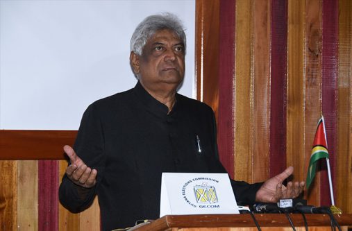Outgoing Chairman of the Guyana Elections Commission (GECOM), Dr Steve Surujbally