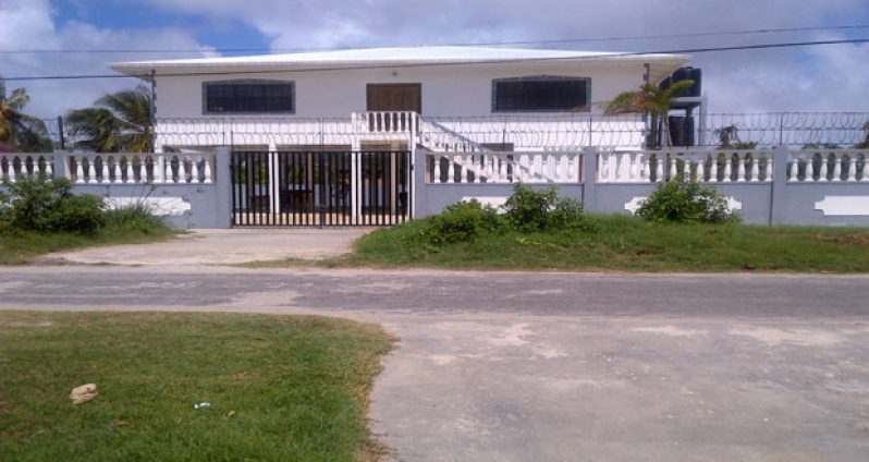 The home which the man shared with his wife and daughter.
