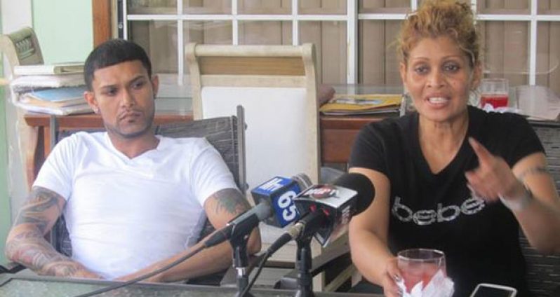 Patricia and her brother as they met the press last year February
